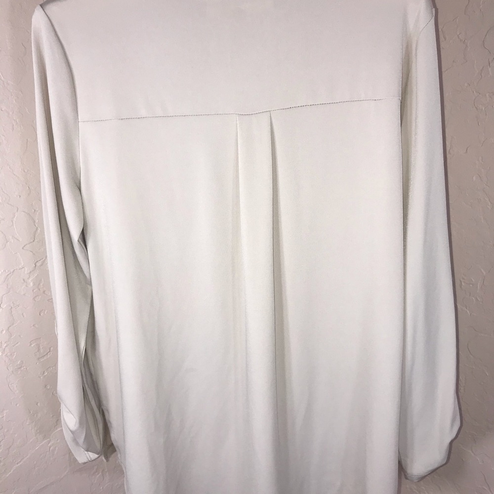 Michael Kors zipper-down blouse, dune. NWT, S - Picture 5 of 7